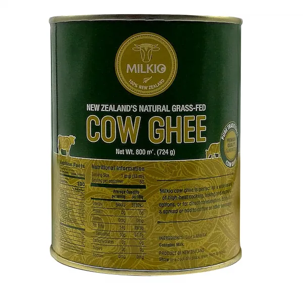S. N. FOOD MILKIO PURE COW BUTTER GHEE 800ml (NEW ZEALAND) 밀키오 기버터 800ml (뉴질랜드), 1캔