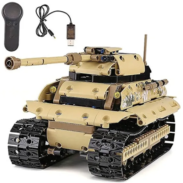 YGB 스포츠 완구 USB 충전기 케이블이 장착 된 OutdoorMini Rc 탱크 원격 제어 기갑 탱크 1:72 대포 포격, One Color