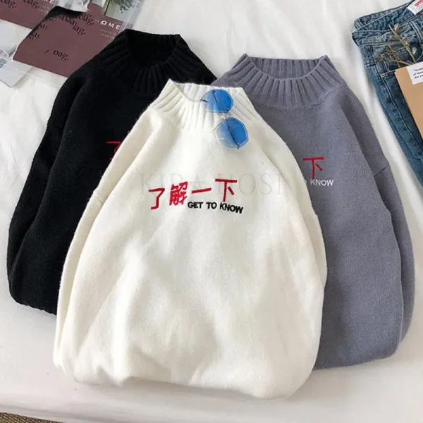 Kirahosi 남성 니트 티셔츠 스웨터 라운드넥 긴팔 552호+덧신증정 Cpsrb4b3