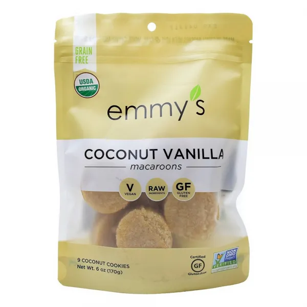 Emmy's Organics 에미 코코넛 바닐라 마카롱 6oz 2팩 상세설명참조