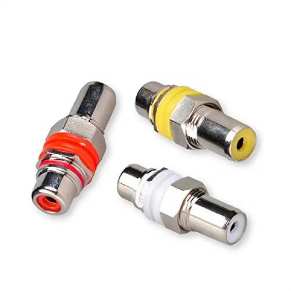 RCA 암 - 암 커플러 어댑터 공작물 RCA Keystone Jack Insert Connectors, 상세내용참조
