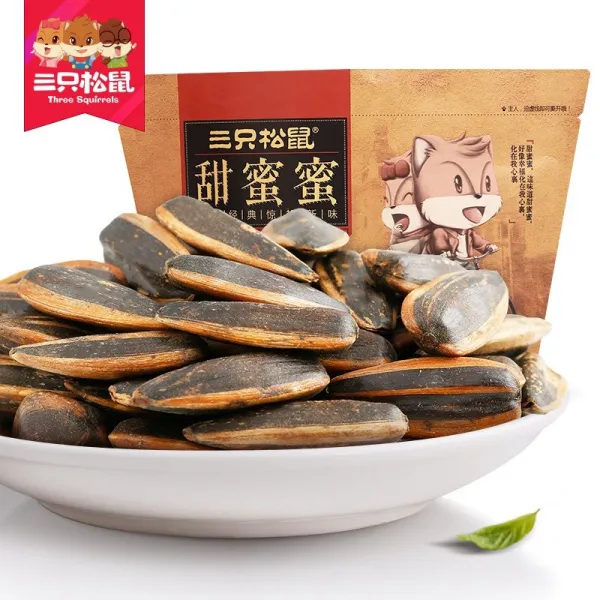 싼즈송슈 카라멜 해바라기씨 120g 세다람쥐 견과 중국 유명 간식, 1개