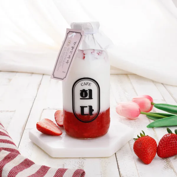 카페희다 생딸기우유 500ml 2병