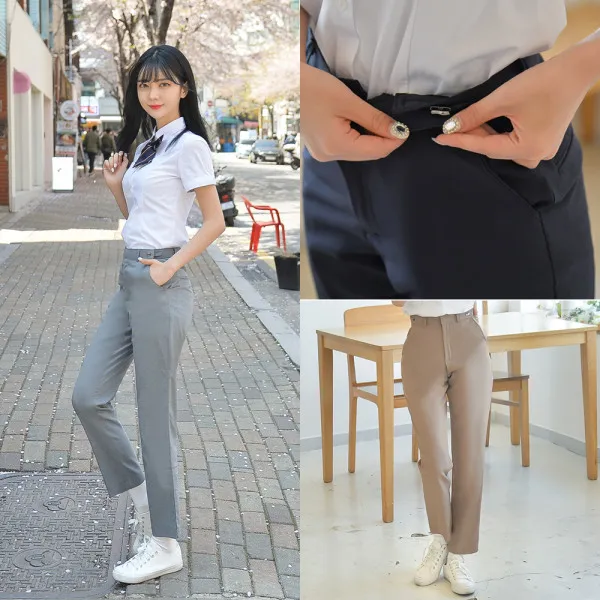 [교복몰] 허리조절 하복 여자 교복바지/9color/SS~4XL