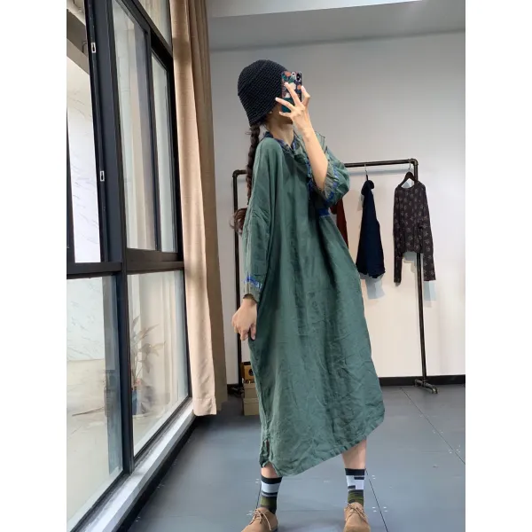 Bear 패치워크 원피스 짜집기 의상 여자 누더기 패션 Gc 000080542