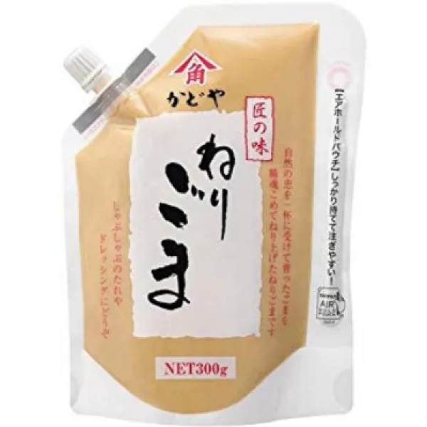 かどや 匠の味ねりごま 白 300g 카 도야 장인의 맛 반죽 참깨 화이트 300g, 1