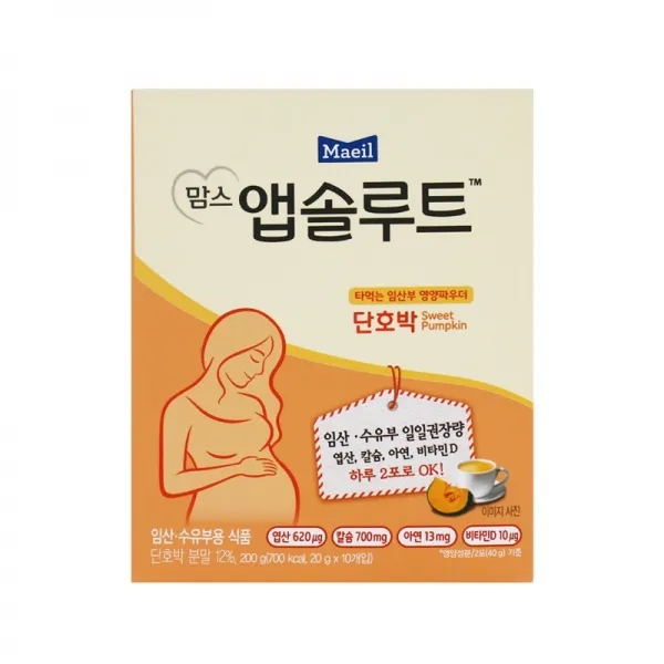 [메가마트] 맘스마일 앱솔루트 단호박 20g*6입, g