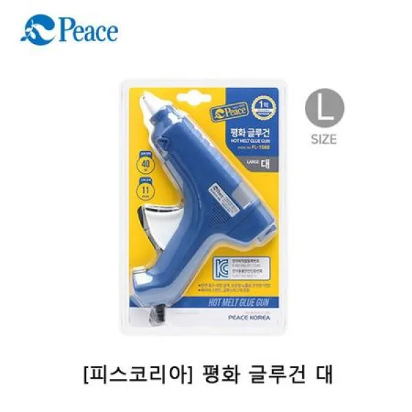  멸치쇼핑 Jor 평화 글루건 대 1p 공예용글루건 부직포접착 접착글루 평화글루건 접착글루건 1개