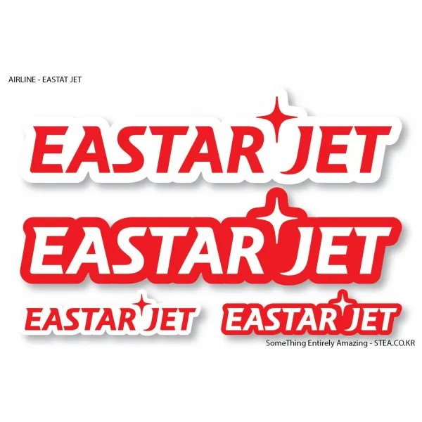 STEA 세계 항공사 로고 스티커SET 스티커, 07 EASTAR JET