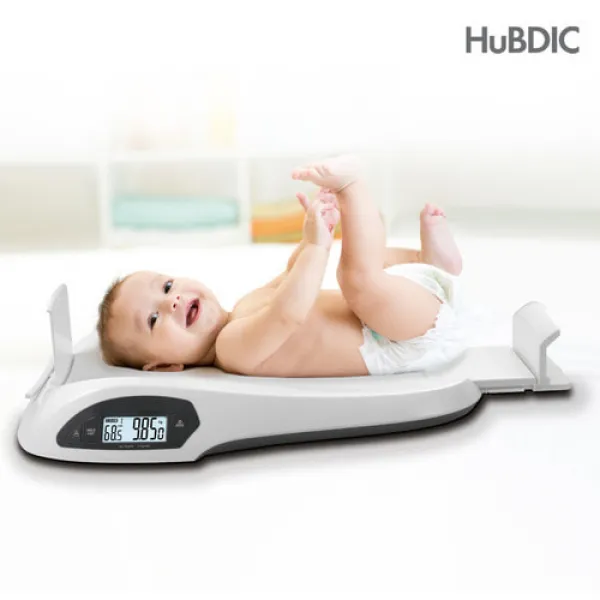 휴비딕 유아체중계 HUS-315B 최대25kg측정 키측정가능, 기본색상