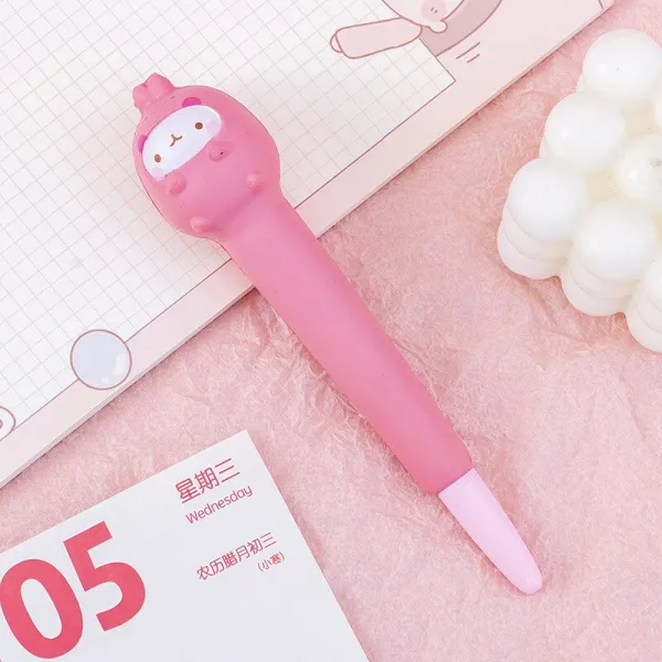 젤 펜 0.5mm 동물 스트레스 해소 Squishy 서명 짜기 거품 귀여, 08 04