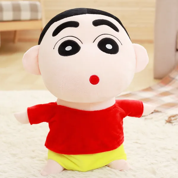 수면 애착 유리토끼인형 짱구 반려견 동물 흰둥이 크레용 Xiaoxin, Xiaoxin 빨간 드레스 둥근 눈 + 약 20cmcm