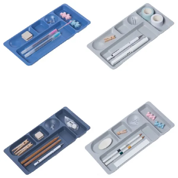 Mm 데스크정리 오거나이저 펜트레이 펜접시 필통 1p 03 펜접시 2 그레이