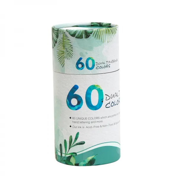 마카 컬러 수용성 부드러운모 붓 테두리붓 헤드 60/100색 도안 세트포장 마크 색연필, 60색