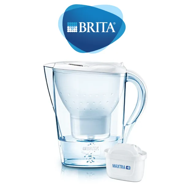 BRITA 독일정품 브리타정수기 휴대물병 45종, 마렐라 화이트 2.4L+필터3개