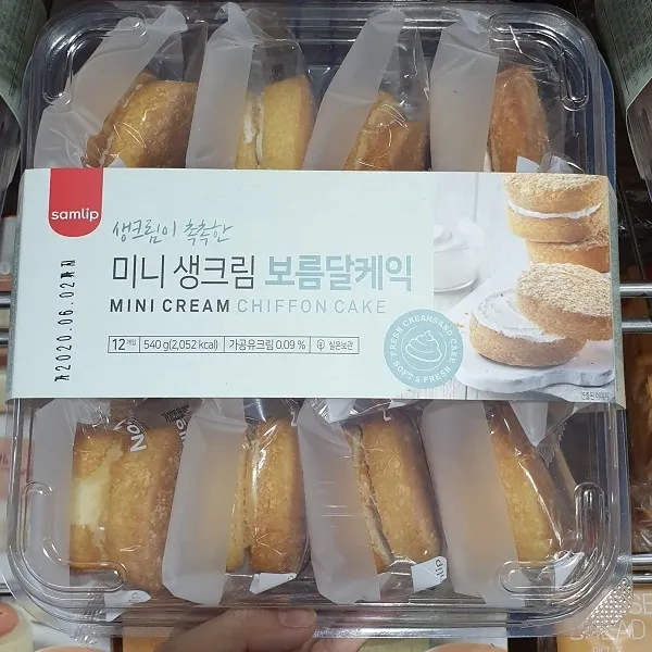삼립 미니 생크림 보름달 케익 45g x 12개입, 아이스팩 포장, 단일상품