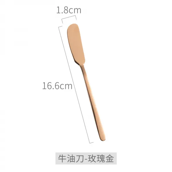 DIPYLON 일본풍 플레이트접시 버터밀크버터 커터, 쇠기름칼(장미색)