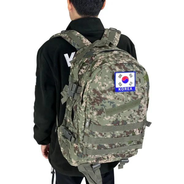 메이크잇 밀리터리 군용 사선 백팩 + 태극기 군인 가방 40L