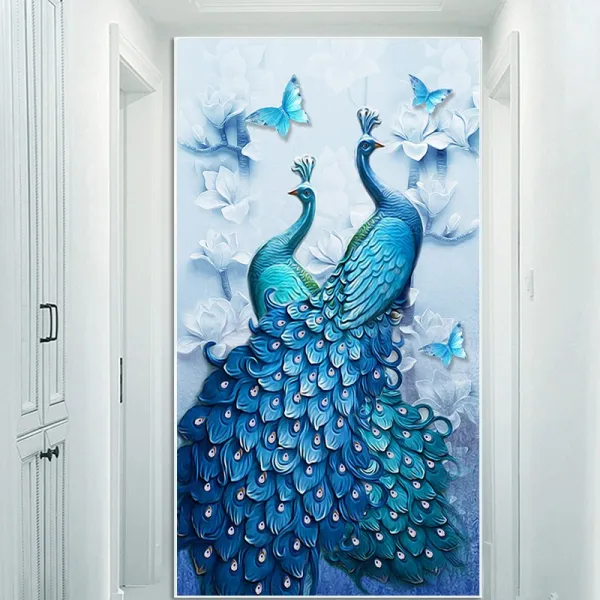 DIY 보석십자수행복하다 벽면 장식 그림길하다 상징하다, 100*180cm