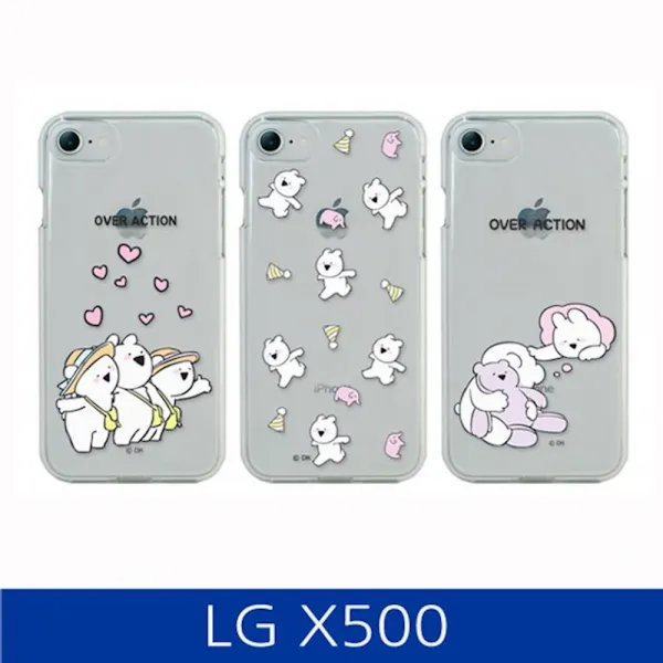Lg X500. 오버액션 투명 시즌2 폰케이스 X320 Case 1개 상세페이지참조 예쁘게 