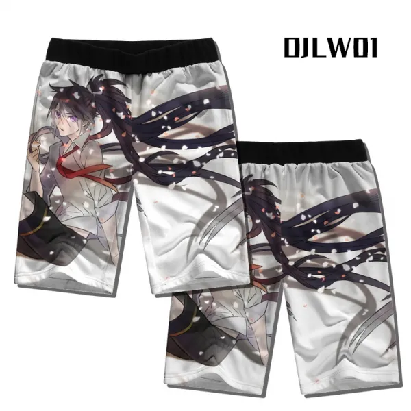 도검 막춤 소호 삼일월 종근 2차 게임 주변 남자 츄리닝 바지 큼 숏 팬츠, 블랙 9