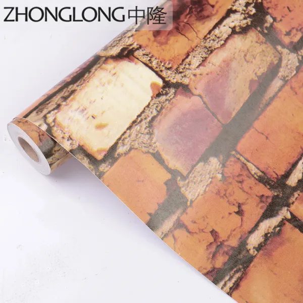 인싸템 기함 작은 집 간 개조함 용품 기숙사 침실 침대머리 리퍼비시 시트지 벽돌무늬 돌덩이 레드 엘로 벽돌무늬 0.45x 10메