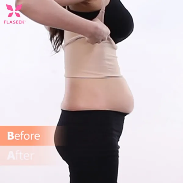 플레시크 보정속옷 시크릿 캐미솔 - 다이어트 효과! 뱃살 군살 똥배 완벽보정 + 가슴 볼륨업 입는 순간 달라지는 몸매 라인