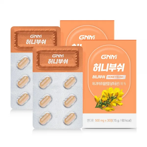 GNM자연의품격 남아공산 허니부쉬 정제, 30정, 2개