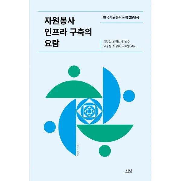 자원봉사 인프라 구축의 요람:한국자원봉사포럼 25년사, 나남, 최일섭 남영찬김범수이성철신정애구혜영