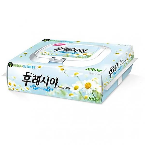인터마켓 후레시아 물티슈 100매 캡형 쌍용