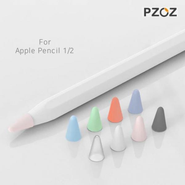 PZOZ 정품 애플펜슬 보호팁 펜촉 캡 1세트 8개입, 1개, 저항감 3 : 핑크