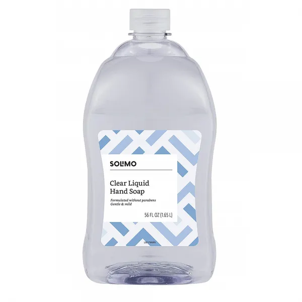 Solimo 솔리모 Gentle & Mild Clear Hand Soap 젠틀앤 마일드 핸드소프 리필 56 fl.oz(1656ml), 1세트