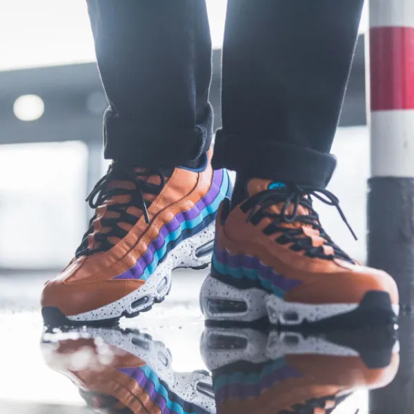 Nike 나이키 에어맥스 95 프리미엄 오렌지퍼플 538416-800 NIKE AIR MAX PREMIUM