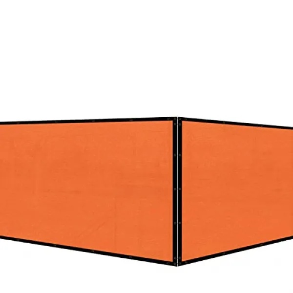 Coarbor 11'x84 '개인 정보 보호 울타리 스크린 커버 커버 커버 커버 180gsm 무거운 울타리 야외 뒷마당 테라스 및 갑판 홈 접지 (11'x84' Orange), 11'x84', Orange