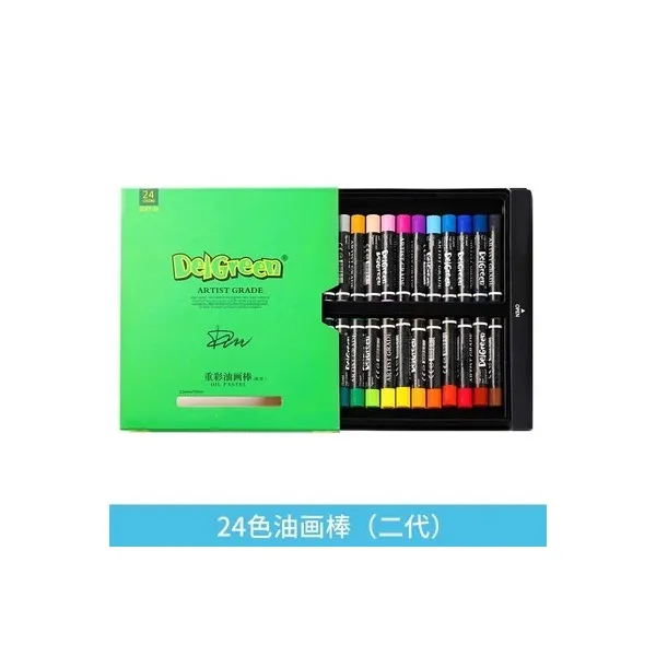 유화붓 겹쳐색칠하는 오일파스텔 24색 2세대 고급그레이 12단색 36색 60유성 연질 유화스틱 화이트, 2 세대 24 색 헤비 컬러 스틱