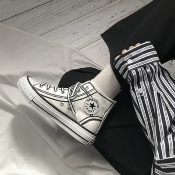 엠오엔2 패션만화 여성화 캔버스화 운동화 스니커즈 하이탑 통굽 슬립온 키높이 신발 슈즈 아쿠아 여학생