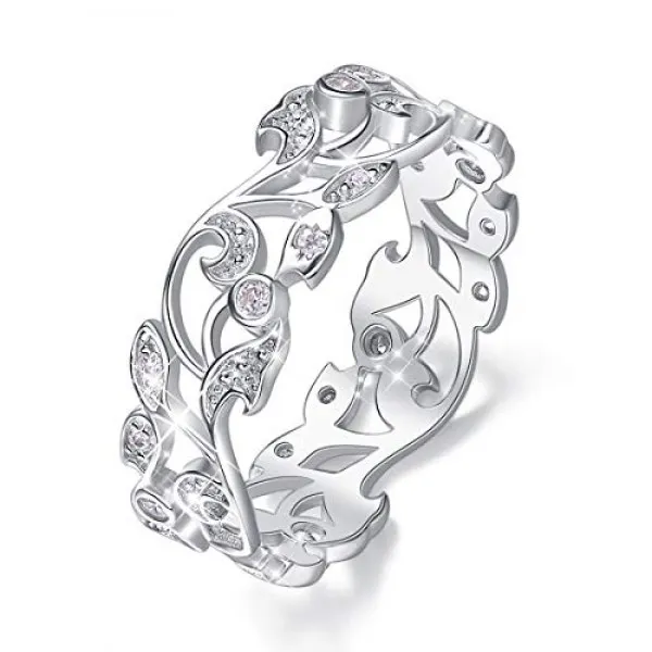 Cde 반지 반지 여성 925 핑키 링 약혼 반지 결혼 반지 '시크릿 가든 디자인」 「미국 사이즈 6 호 = 한국 사이즈 12 호'금속 알레르기