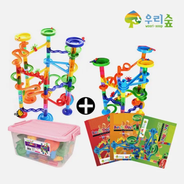 GDG7510 아키레일 어드밴스 레인블럭101개 구슬75개 교재포함 지능개발교구/레일블럭/교재포함/아키레인