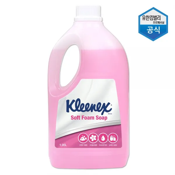 크리넥스 소프트 폼 솝 핸드워시 그린플로랄, 1.95L, 1개