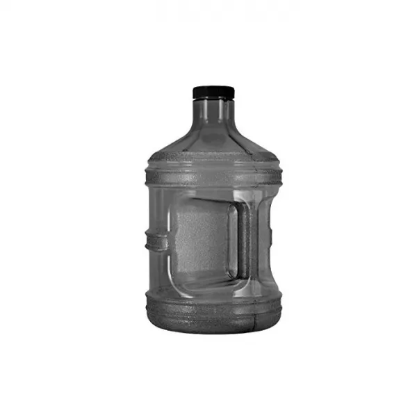 GEO 1 Gallon 128oz BPA Free Reusable LeakProof Drinking 물통 w48mm Screw Cap Black, Charcoal Black, One Size