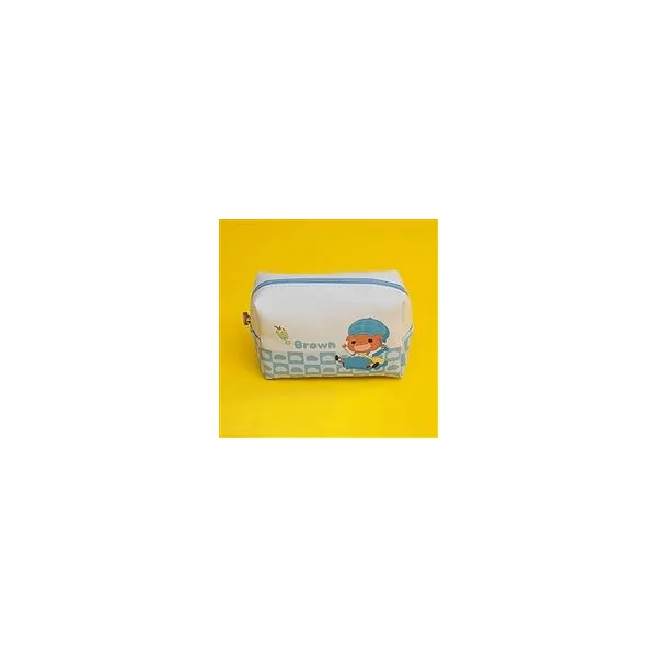추리 천재 엉덩이 탐정 PU 사각파우치 (브라운), 아이세움