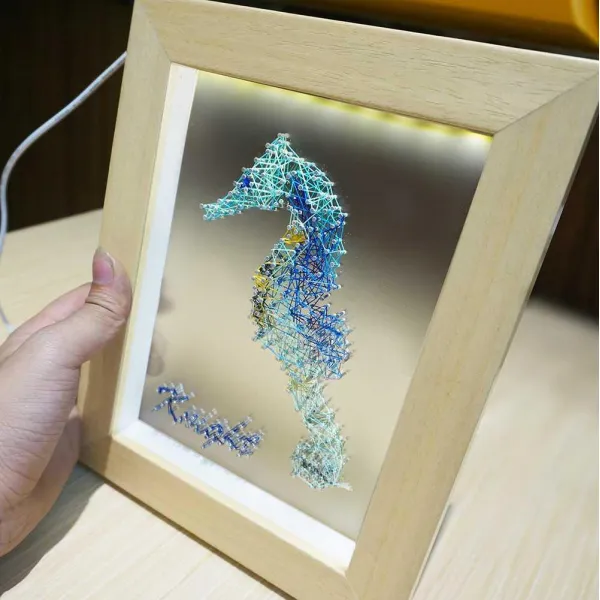 쌀 낟알 핸드메이드 못 그림 DIY 감돌다 입체 재료 트로피칼 제작 장식, 해마 등 포함 규빅  _감지 _룩 배터리