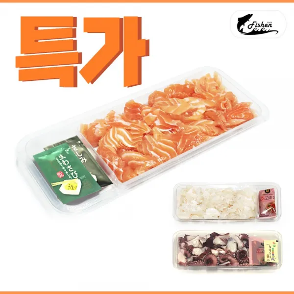 피쉬앤 막썰어회 광어회+문어회+연어회 특가세트