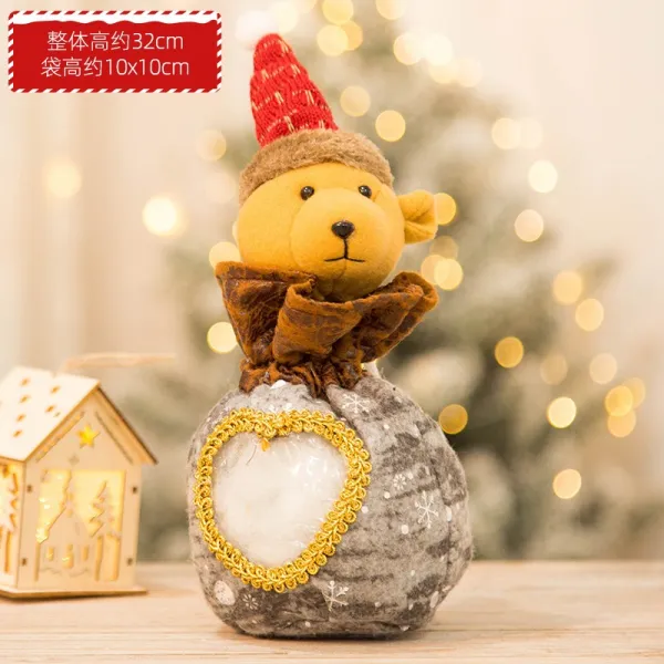 수마켓 이브 사과폰 퀄리티 독창적 평안 능구렁이 포장가방 자 캔디 사랑하트 사과폰 주머니곰