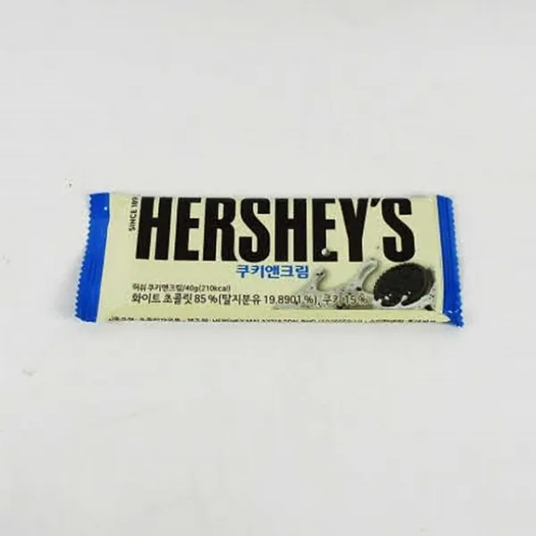 한국BS 허쉬 쿠키앤크림 40g X 12 과자쿠키, 1
