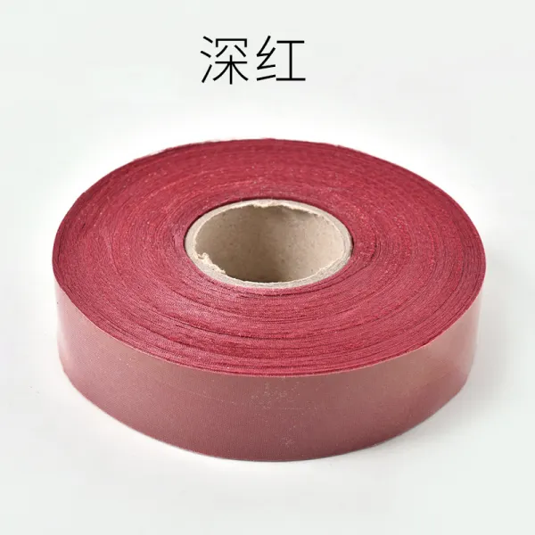 명품 칼라부직포 제조업자 3CM 넓은 도급 커튼 소파 코스튬의상 부자재 구르다 화이트 천조각 라인 글씨리본, 다크레드 색깔 3cm 와이드 1롤