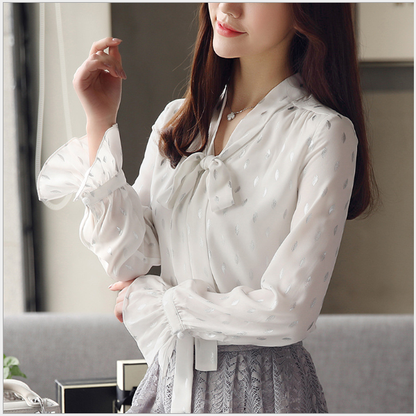 해외직구 제이글로벌 S~2xl 러플 리본 블라우스