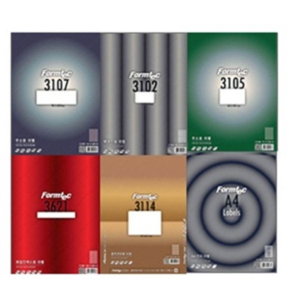 한국폼텍 폼텍라벨지 100매 18 Ls 3120 2칸 