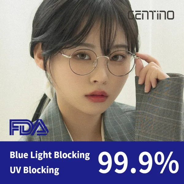 젠티노 블루라이트 차단 청광 안경 자외선 청색광 전자파 시력보호 렌즈