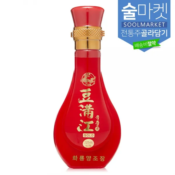 술마켓 200여종 유명 전통주 내맘대로 골라 담기 합배송, 1병, 화룡양조 두만강곡주 골드 45도 125ml